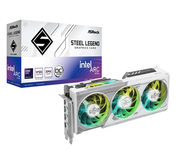 ASROCK Arc B580 Steel Legend OC 12GB GDDR6 - 1300165 - zdjęcie